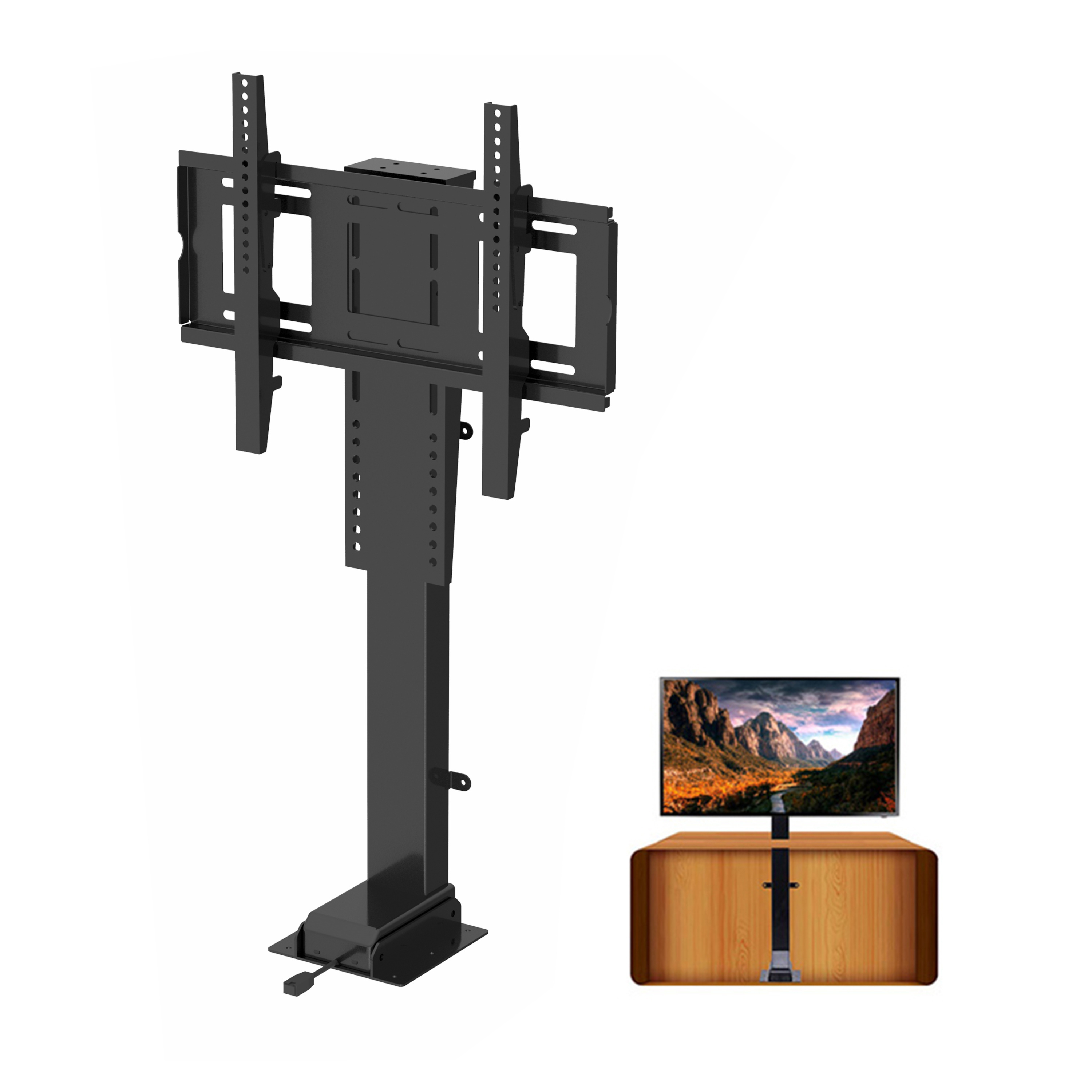 Electrical TV Lift Drop-Down System adjustable height Motorised Furniture Under Bed TV Lift