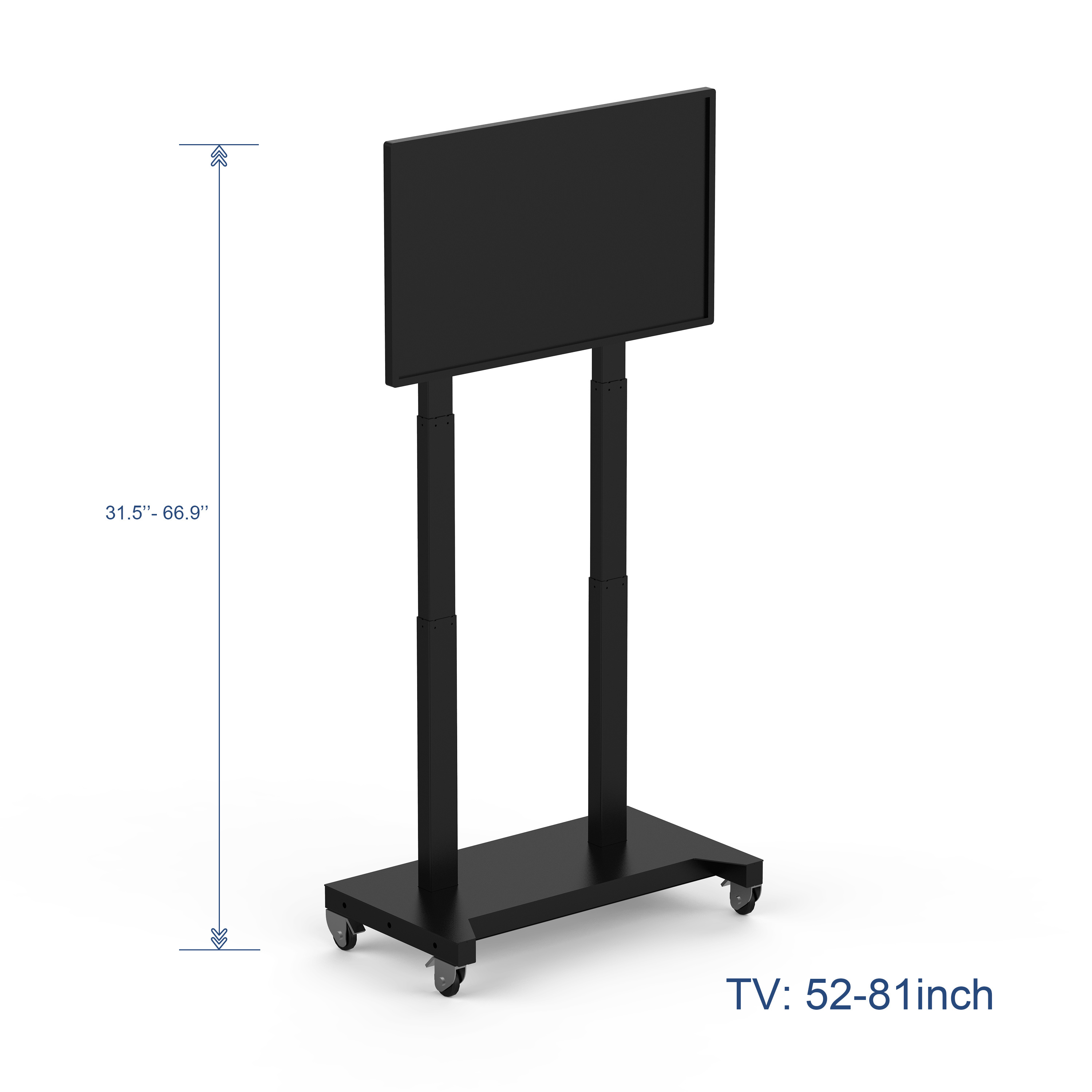 Motorized Height Adjustable TV Lift Remote Control Automatic Smart Electric TV Stand