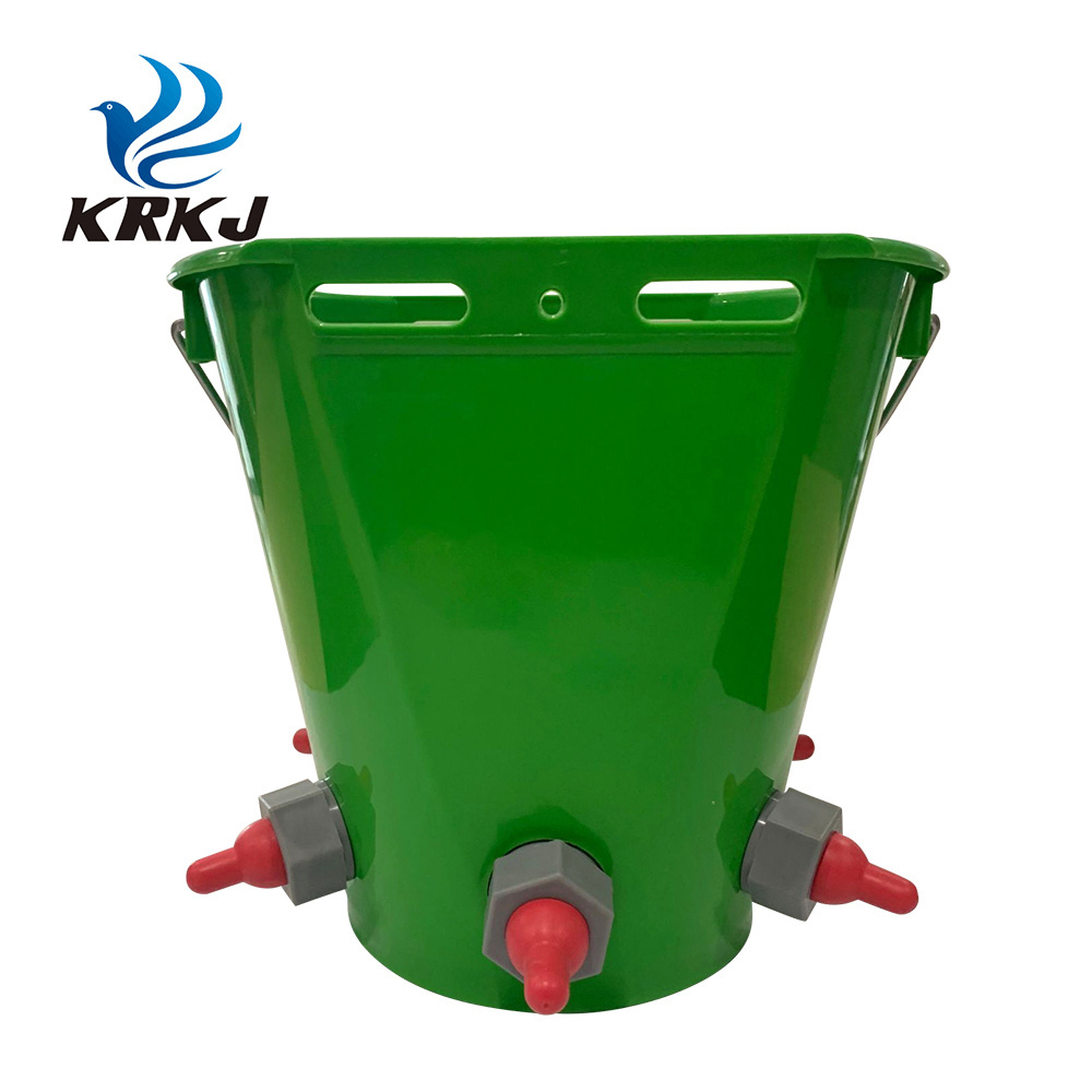 Cettia Milk Feeder Tools 8l plastic animal calf cattle Feeding Bucket With Multiple Size Teats 5pcs Nipple