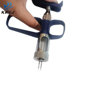 CETTIA KD132 comfortable finger grip auto chicken fowl pox vaccinator injection syringe with double needle for poultry