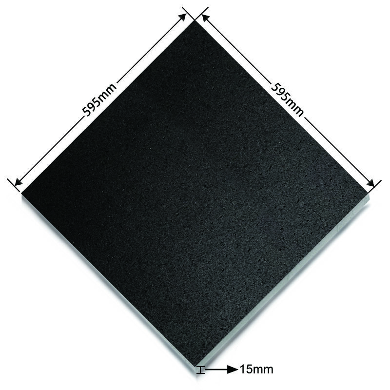 Black moisture-proof and soundproof mineral fiber ceiling panels boards materials interior mineral fibre ceiling panels