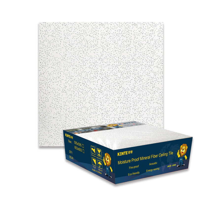 High Quality Acoustic Ceiling Tiles 600x600mm mineral fiber ceiling board for commercial buildings