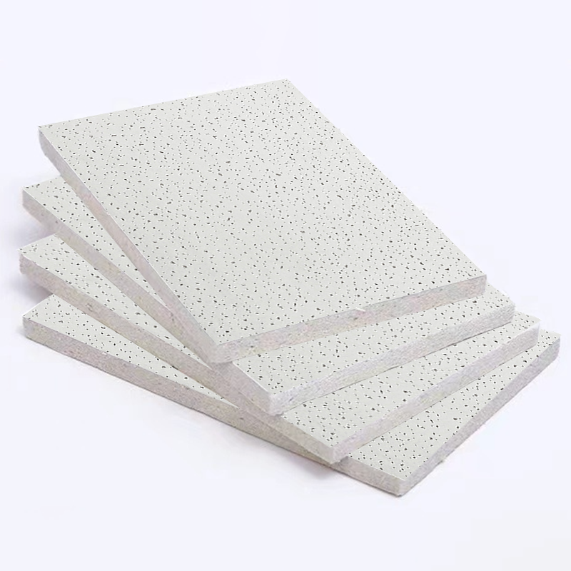 Good Surface Best Sale mineral soundproof mineral fiber ceiling board 14mm thickness acoustic ceiling tile