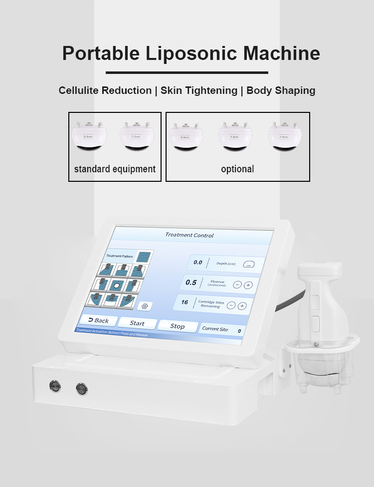 Professional Desktop 5 Cartridges Skin Tightening and Cellulite Reduction Machine Hifu Professional Beauty Machine