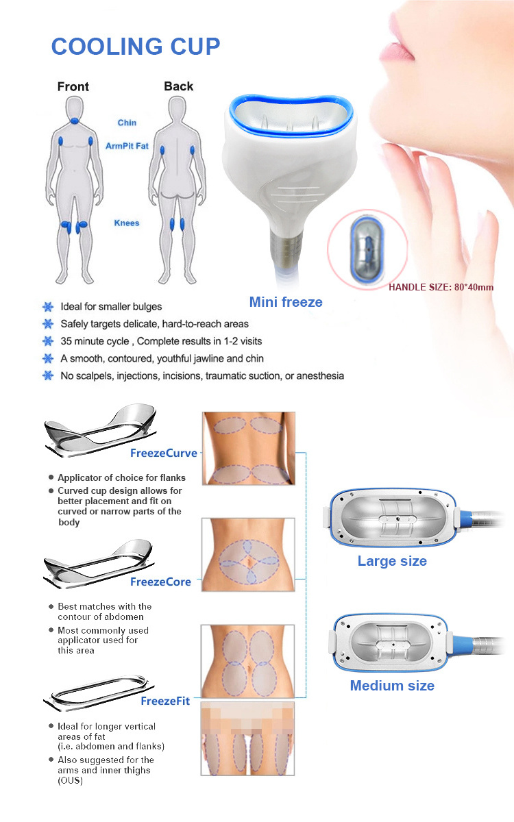 2023 Latest Portable cryolipolysis slimming machine with ce 360 fat freezing machine cryolipolysis machine with 5 handles