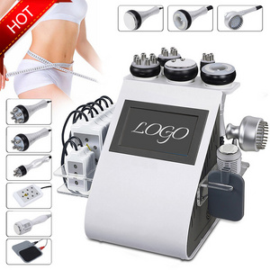 Ultrasonic Cavitation Vacuum Beauty Machine Newest Products 2024 Lipo Laser Slimming Cavitation Rf 9 in 1 Desktop OEM 9 Handles