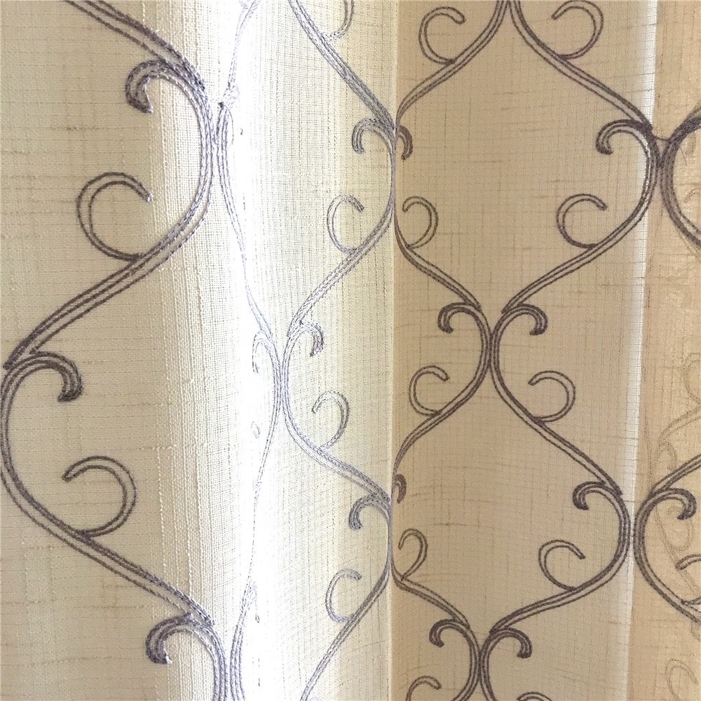 Window Curtain/living Room Curtain/bedroom Curtain Polyester,100% Polyester Embroidery Cortinas Decorativas European Style 280cm