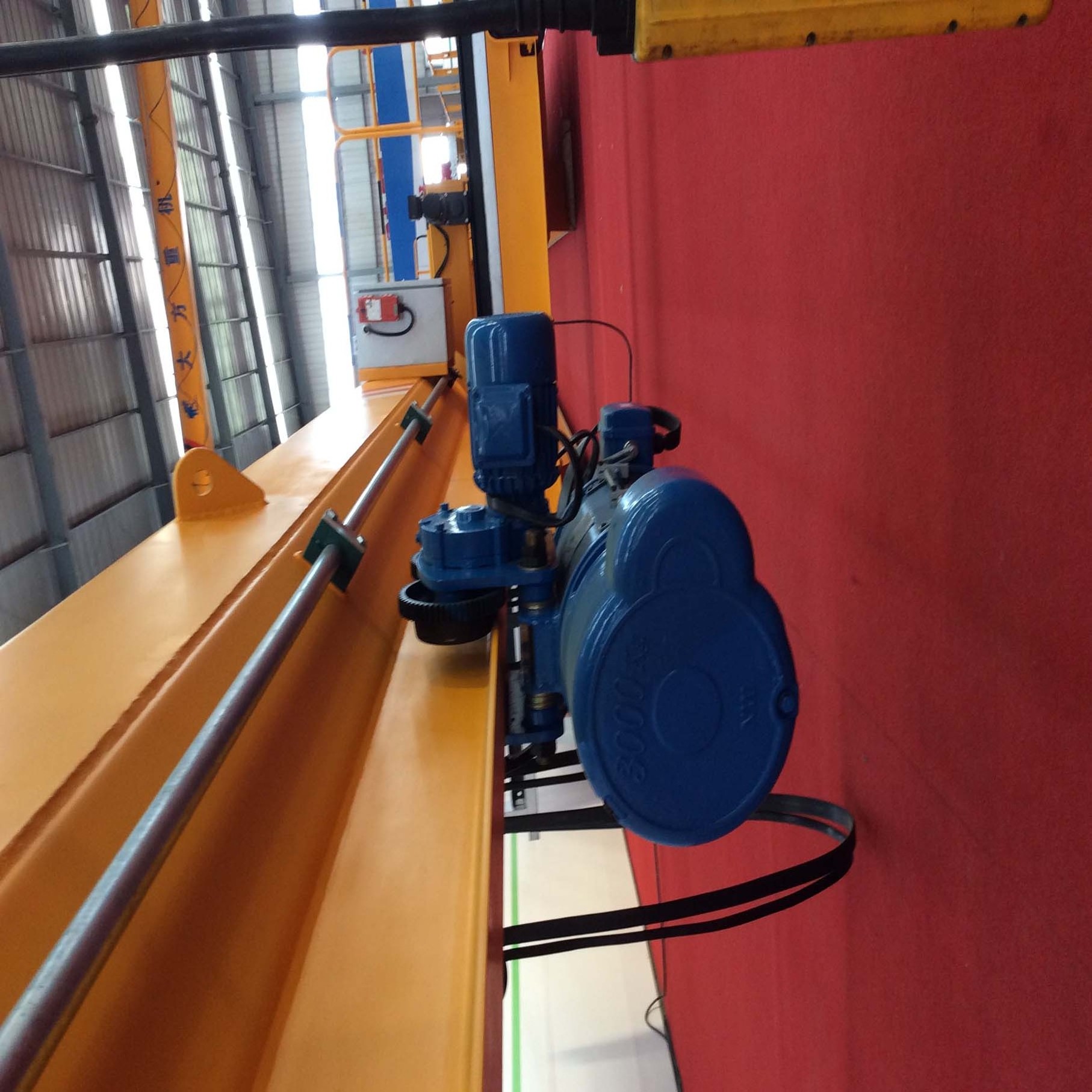 single girder workshop crane 10 ton overhead travelling crane