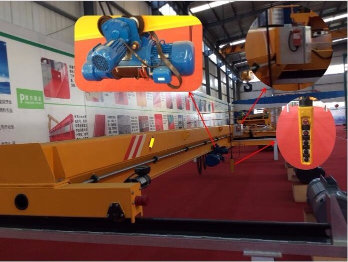 single girder workshop crane 10 ton overhead travelling crane