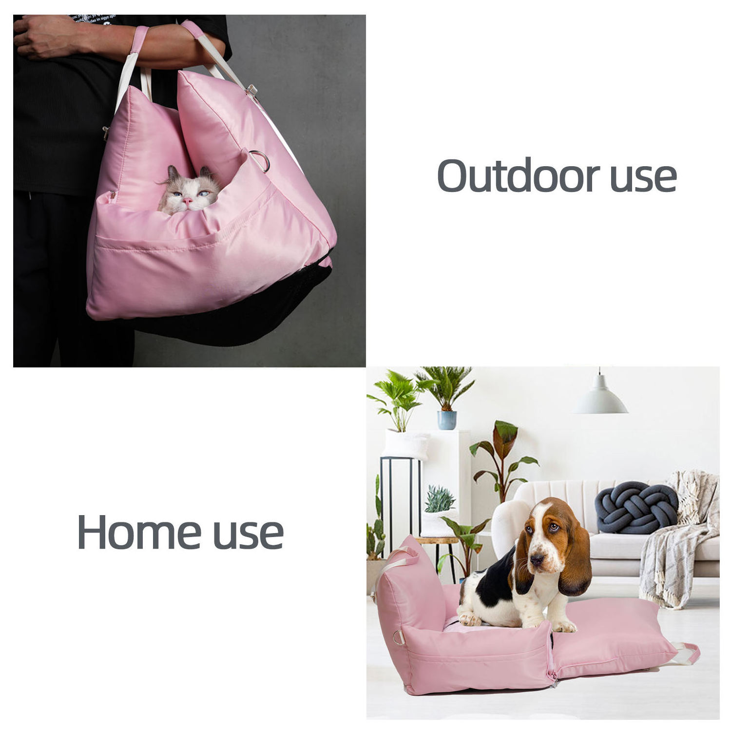 Waterproof Dog Car Seat Bed Soft Dog Beds Travel Pet Carrier Bag Pet Car Seat Car Booster Seat Custom Logo Designer Dog Products