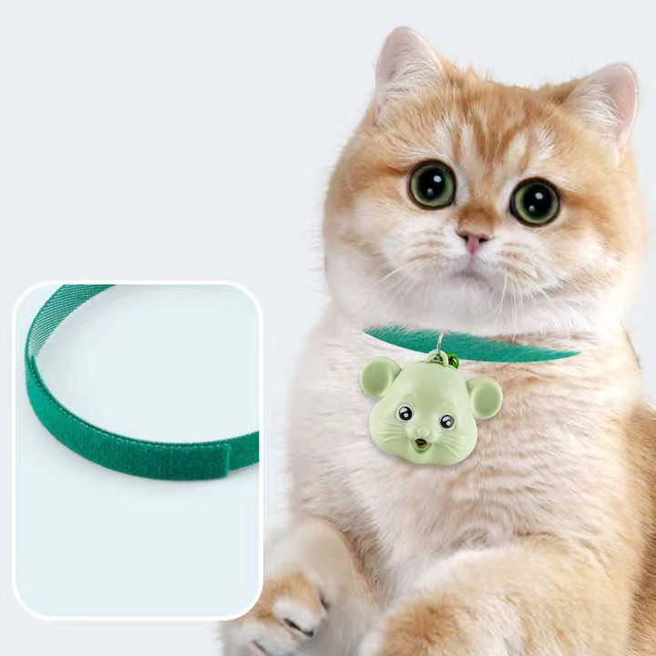 Cat Collar Toy With Led Lights Remote Controller Interactive Laser Cat Toys With Bell Automatic Cat Self Play Collar Funny Toy