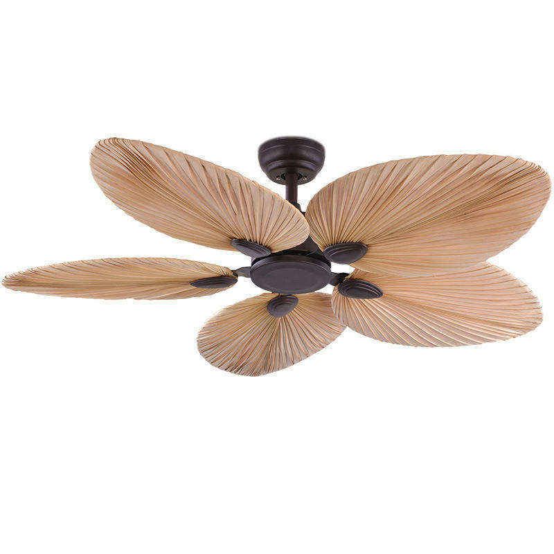 52 Inches All Copper Motor Remote Control Fancy 5 Blade Ceiling Fan With Light Home  ceiling fan light