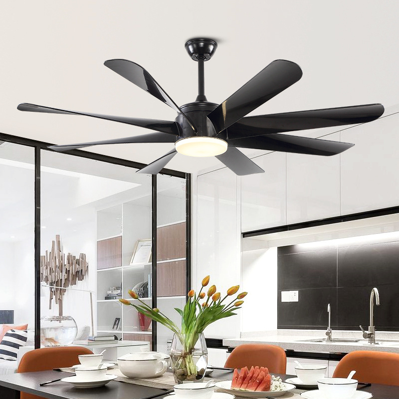 Modern Design Indoor Fancy 8 Blade Remote Control LED Ceiling Fan Light