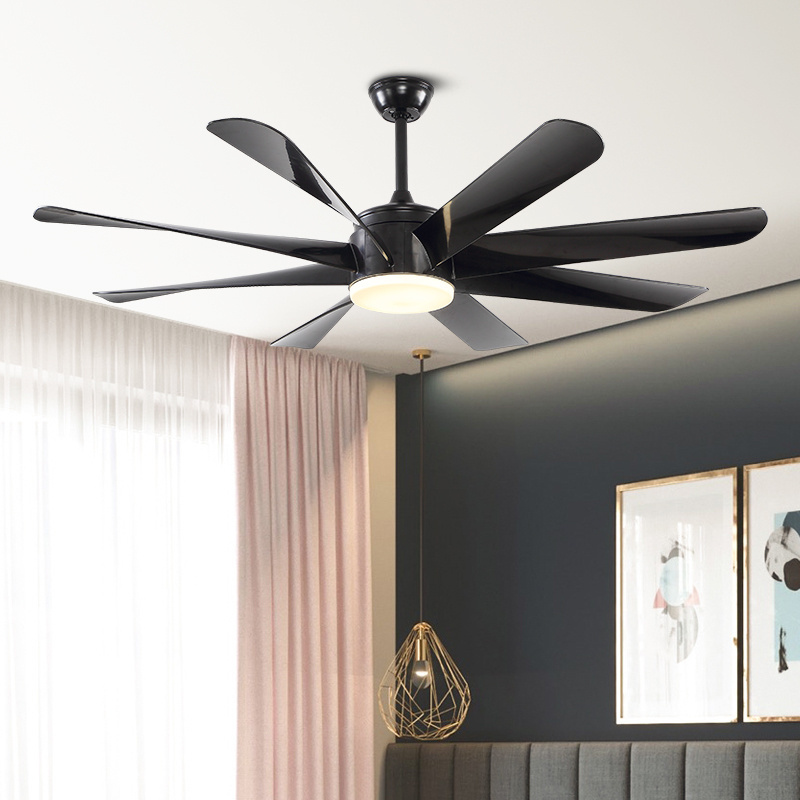 Modern Design Indoor Fancy 8 Blade Remote Control LED Ceiling Fan Light