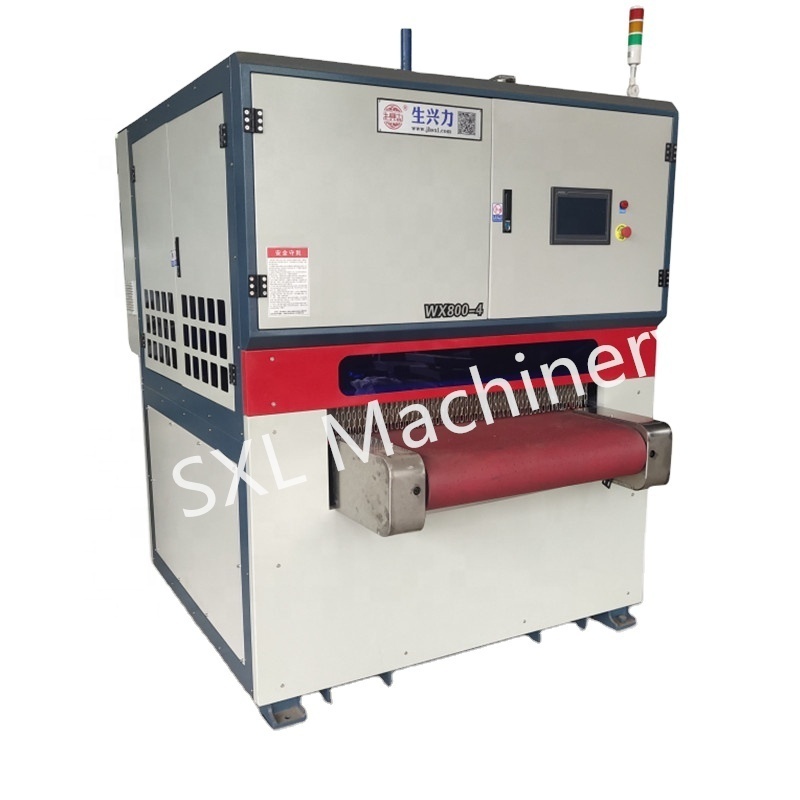 SXL Sheet Metal Wide Belt Sanding Hairline Grinding Surface Polishing Finishing Deburring Machine