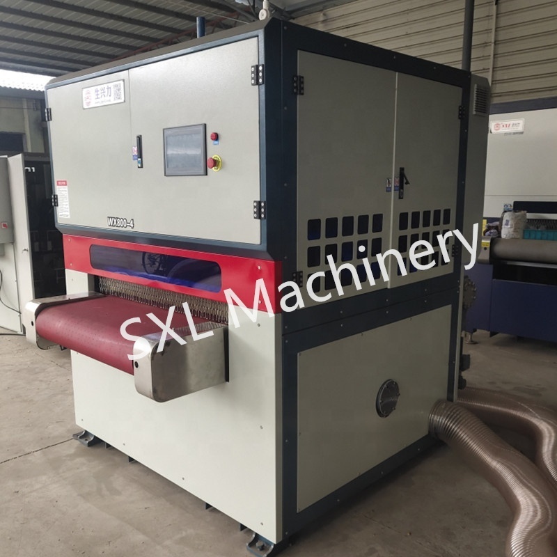 SXL Sheet Metal Wide Belt Sanding Hairline Grinding Surface Polishing Finishing Deburring Machine