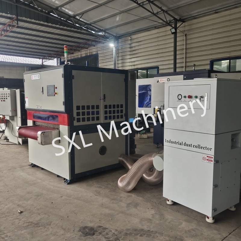 SXL Sheet Metal Wide Belt Sanding Hairline Grinding Surface Polishing Finishing Deburring Machine