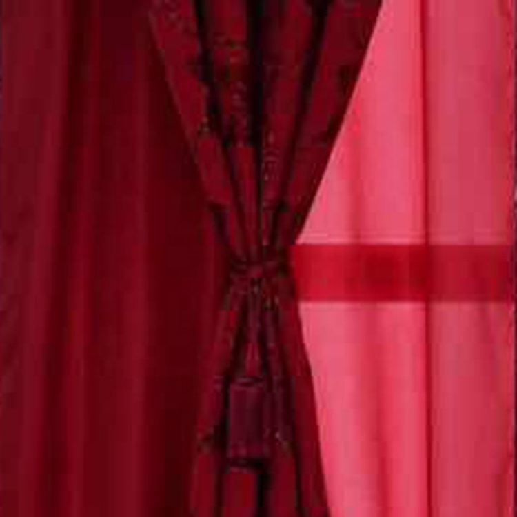 Hot Selling Fancy Jacquard Dark Red Blackout Home Living Room Arabic Window Curtains And Drapes With Valance