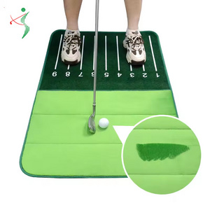 Portable Swing Detection Hitting Mat Velvet Golf Chipping Mat Factory Price Golf Training Mat