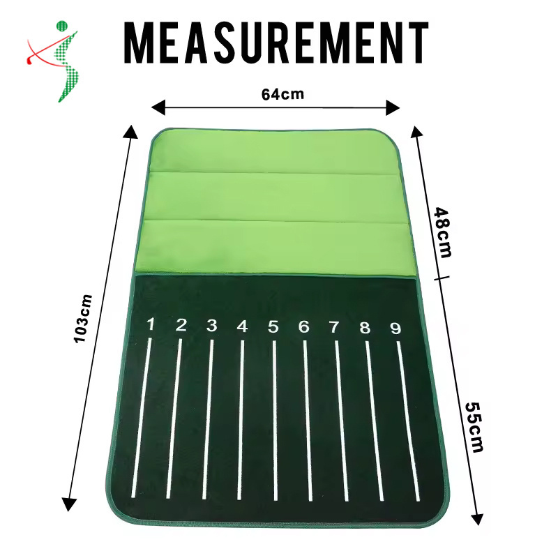 Portable Swing Detection Hitting Mat Velvet Golf Chipping Mat Factory Price Golf Training Mat