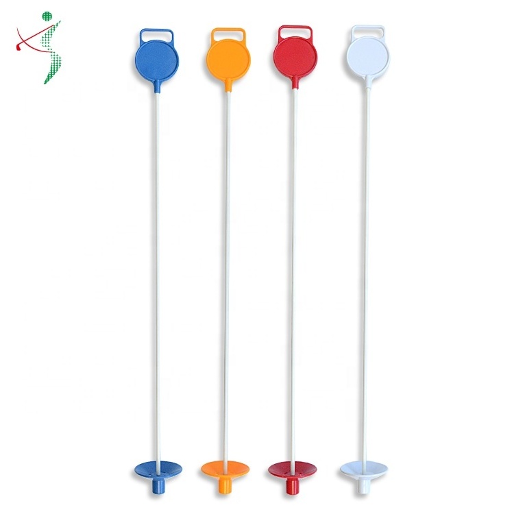 Customized Golf Putting Green Flag Poles With Hole Marker Cup