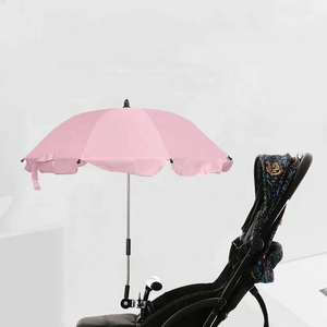 Adjustable Sunshade Baby Stroller Clamp Sun Umbrella Bicycle Stroller Chair Wheelchair Umbrella UV Protection Blue Pink Camping