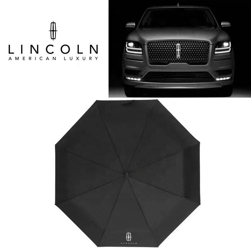 BM Lexus 3 Fold Advertising Black Rolls Royce Umbrella Travel Plastic Modern Umbrella for Car Custom Umbrella with Logo Printing