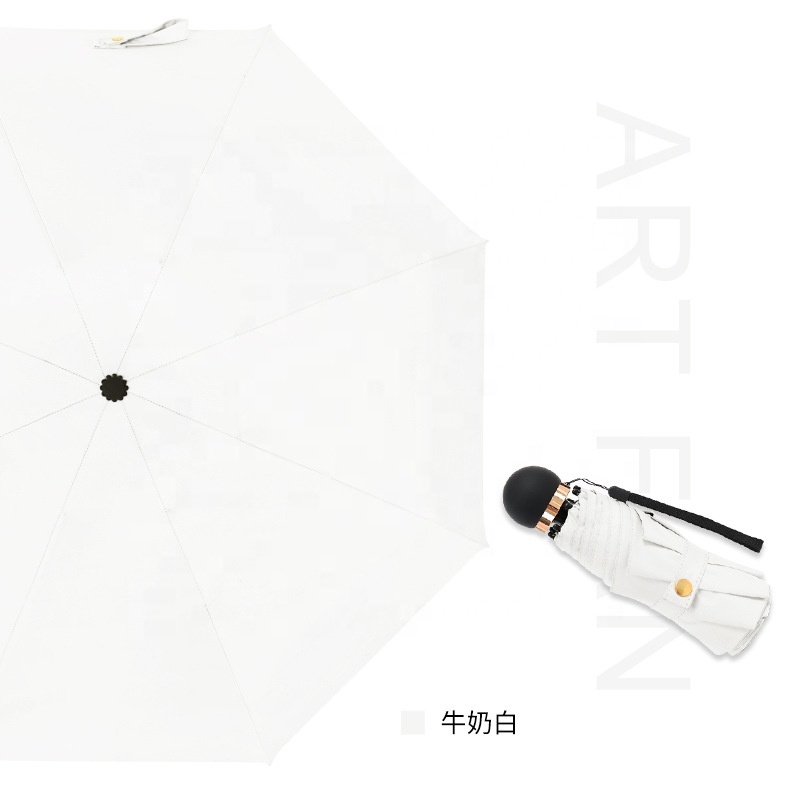 Luxury Super Light Small Pocket Capsule Umbrella  UV Protection Japan Female Mini Portable Golden Circle Folding Umbrella