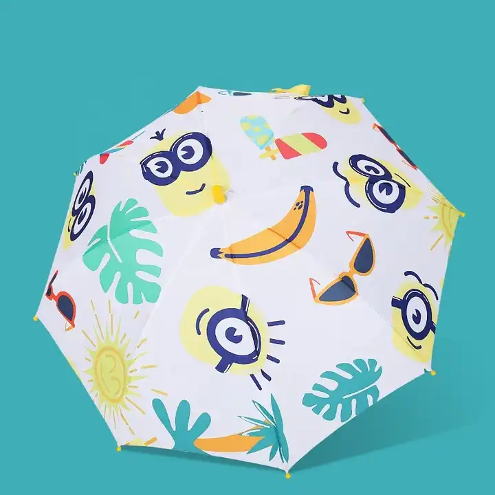 Cute Movie Cartoon Animal 3d Model Ear Children Umbrella Small Round Corner Sunshade Blunt Metro Kids Straight Umbrella