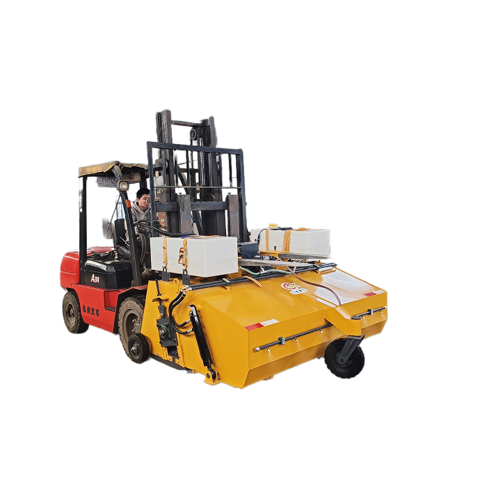 Attachment Sweepers for Fork Lifts  forklift sweeper automatic hydraulic unloading sweeper easy and fast replacement