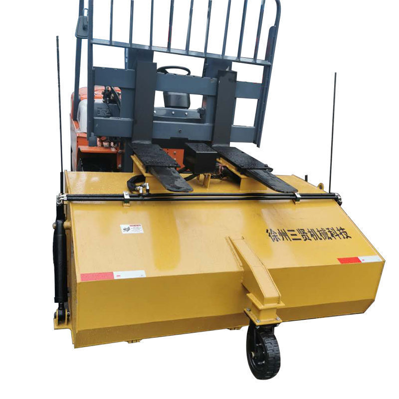 Factory supply   forklift sweeper With Bucket Forklift Broom for automatic hydraulic unloading sweeper easy and fast replacement