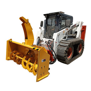 Multipurpose full-automatic snow cleaning machine skid steer loader mounted snow blower