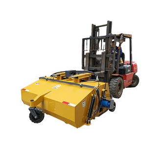 Attachment Sweepers for Fork Lifts  forklift sweeper automatic hydraulic unloading sweeper easy and fast replacement