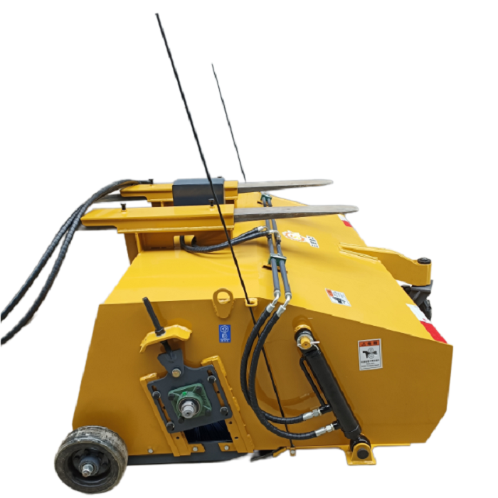 Attachment Sweepers for Fork Lifts  forklift sweeper automatic hydraulic unloading sweeper easy and fast replacement