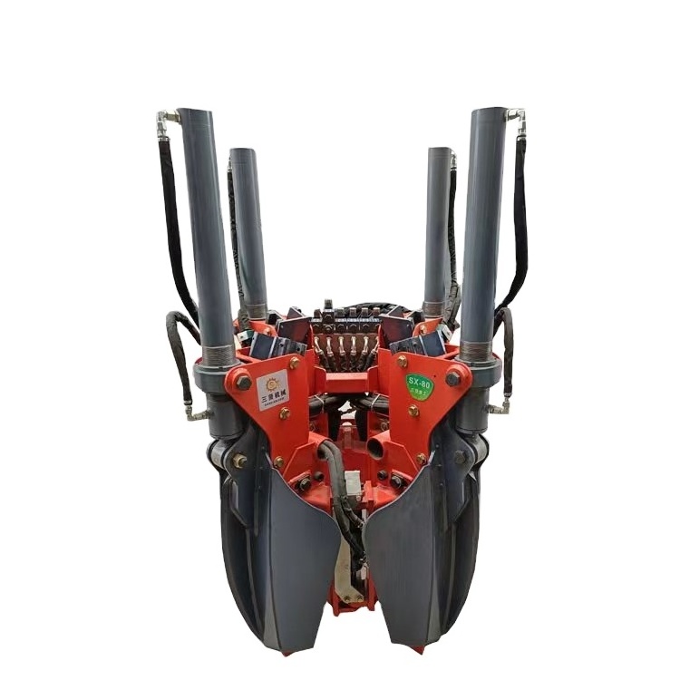 High quality 4 blade tree mover tree spade removing machine for skid steer loader backhoe work with excavator