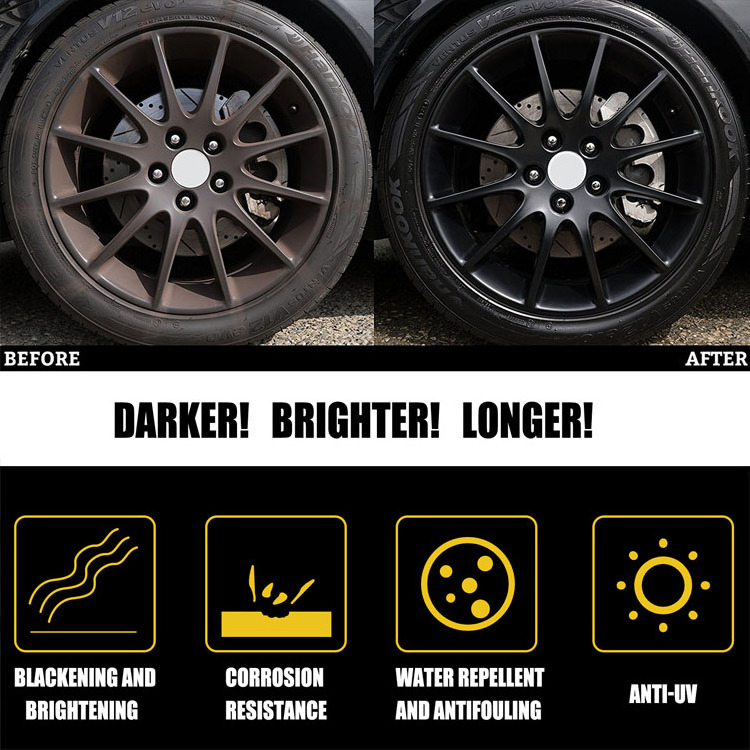 Tire Cleaner Spray Tire Shine Dressing Coating For Cars Tires Bumpers Shiny Spray Iron Remover Car Detailing For Bumpers