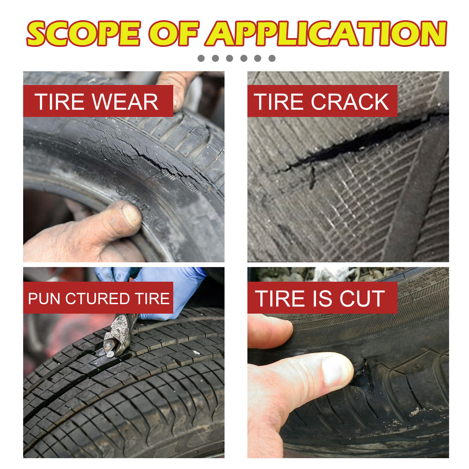 Private Label 30ml Multifunctional Tire Repair Adhesive For Cracks Auto Repair Waterproof Tire Repair Glue