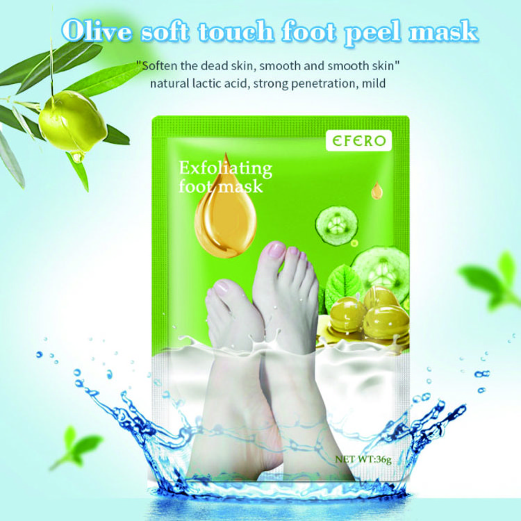 New Brand Foot Spa Skin Peeling Olive Lavender Moisturizing Callus Removal Exfoliating Foot Mask