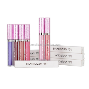 HANDAIYAN Makeup Metallic Waterproof Diamond Shine Lipstick lip Gloss