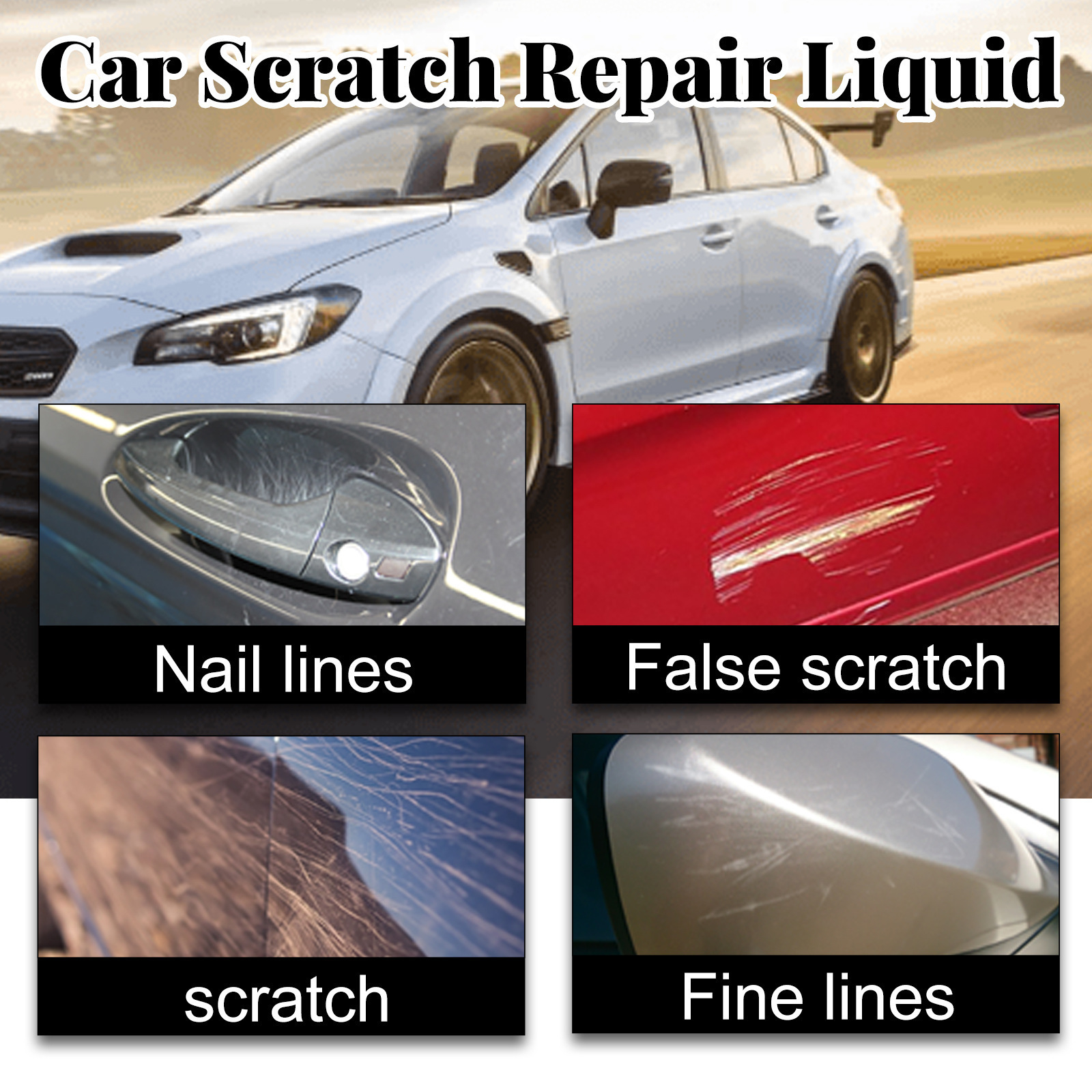 Hot Sale Rayhong Convenient Car Scratch Repair Liquid Car Paint Scratch Remover Kit