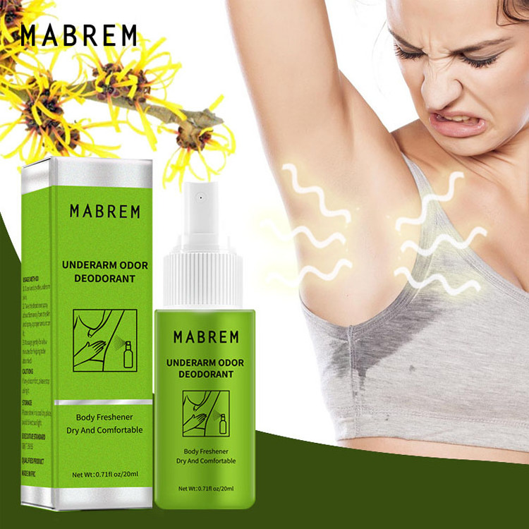 MABREM Body Odor Sweat Deodorant Spray Lasting Body Underarm Feet Sweating Deodorizer Eliminate Bad Smell Antiperspirants Unisex