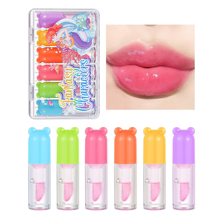 Private Label Glossy Lip Oil Hydrates and Comforts Non-sticky Lip Care Oil