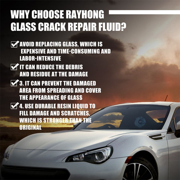 Car Auto Glass Repair Crack Scratches Repair Fluid Windshield Windscreen Repair Resin