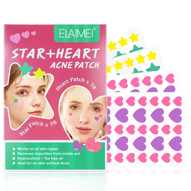 Waterproof colorful Hydrocolloid ultra- thin acne pimple spot patch adhesive blemish patch for acne healing