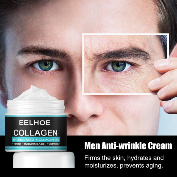 EELHOE Men Anti-Aging Face Cream Remove Wrinkles Fine Lines Deep Moisturizing SKin Tightening Lifting Facial Cream Skin Care