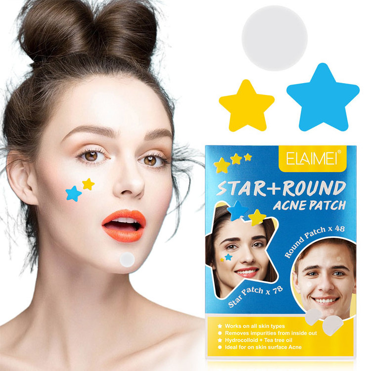 Waterproof colorful Hydrocolloid ultra- thin acne pimple spot patch adhesive blemish patch for acne healing