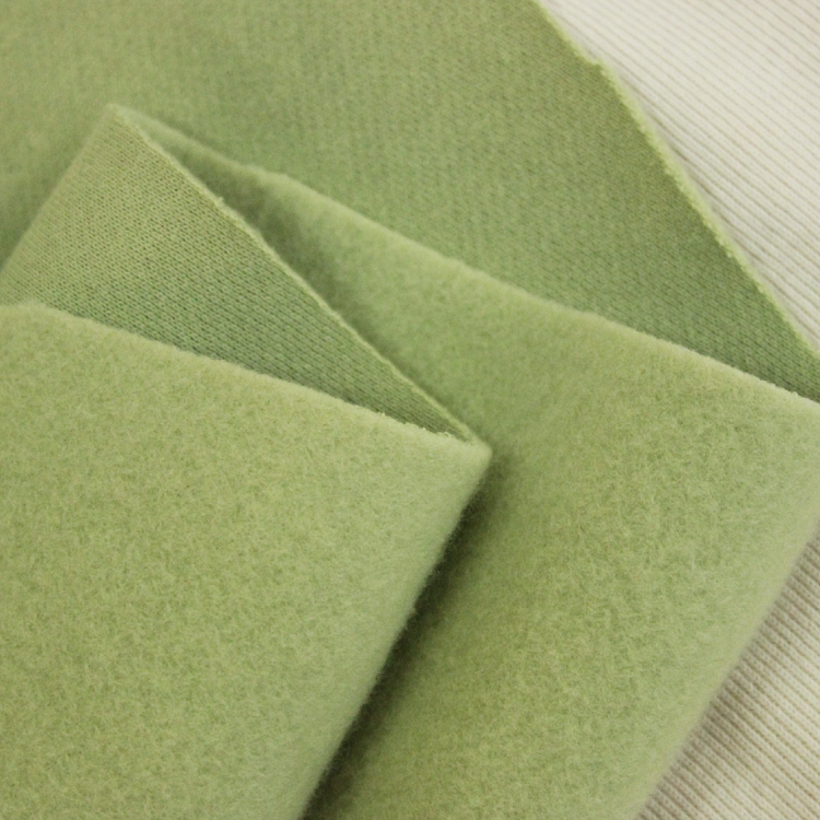 Wholesale 67% Bamboo 29% Polyester 4% Spandex Brushed French Terry Napped Thermal Knitted Fabric For Fleece Sweatshirt