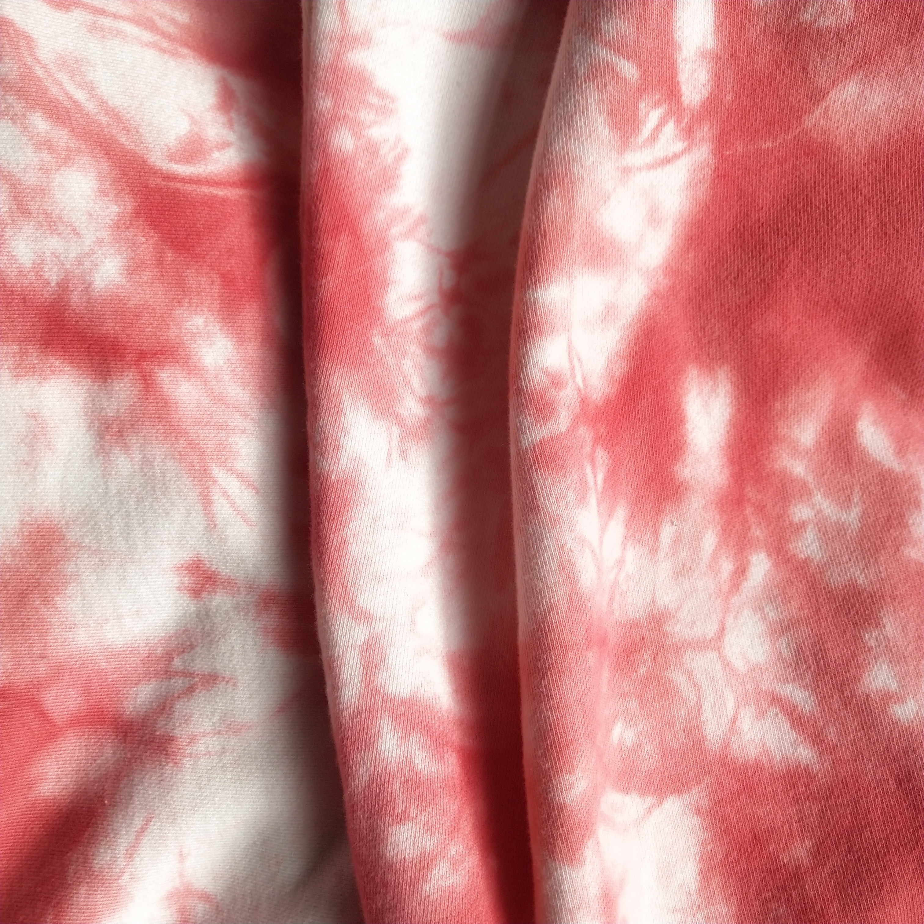 Hot  design 96%rayon 4%spandex 200 gsm tie dye french terry knitting fabric for garment