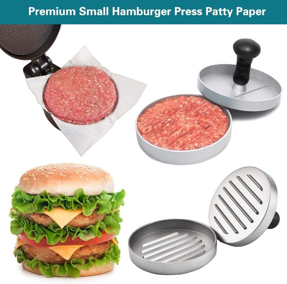 Parchment Paper Squares Small Hamburger Patty Paper Nonstick Precut Square Baking Parchment for Separating Small Burger Wrapper