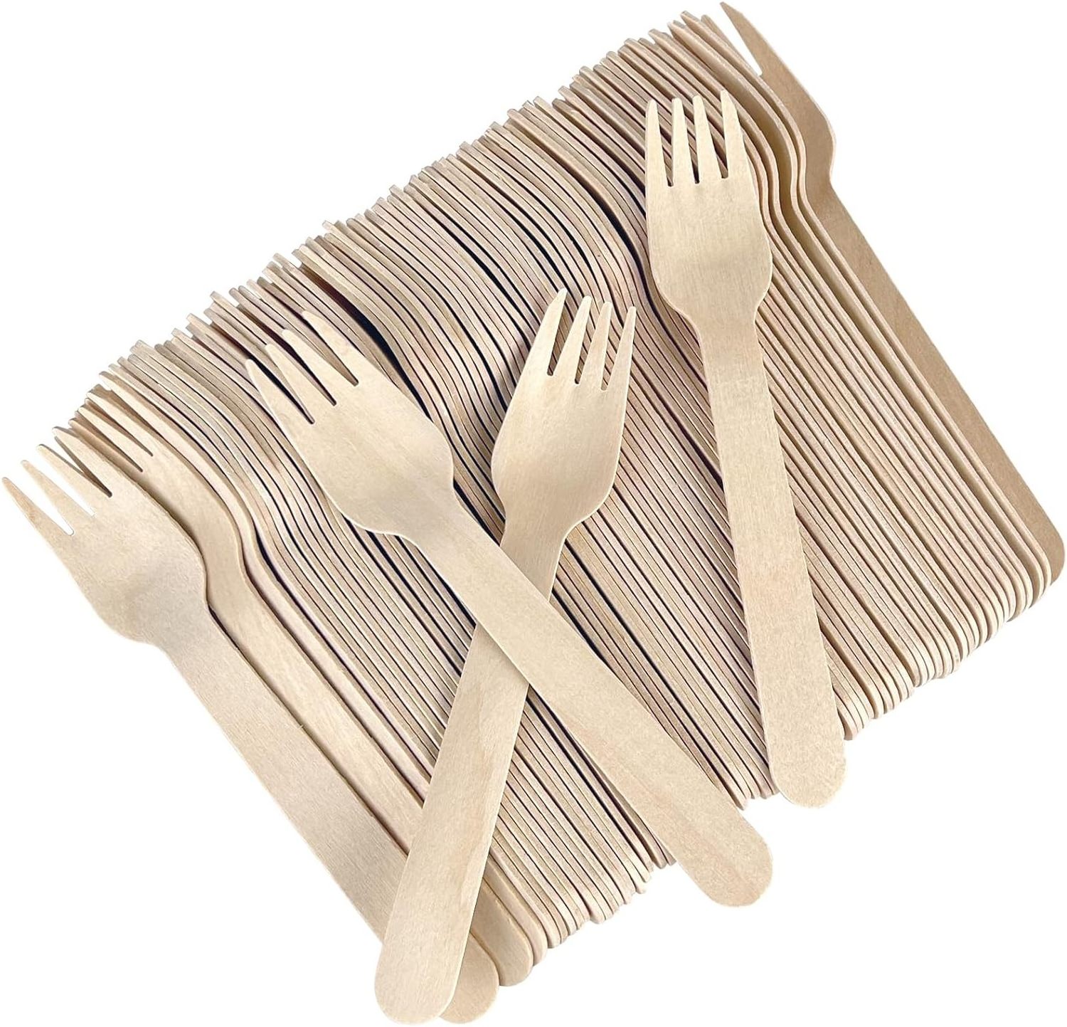 100 Pack Disposable Forks 6.3